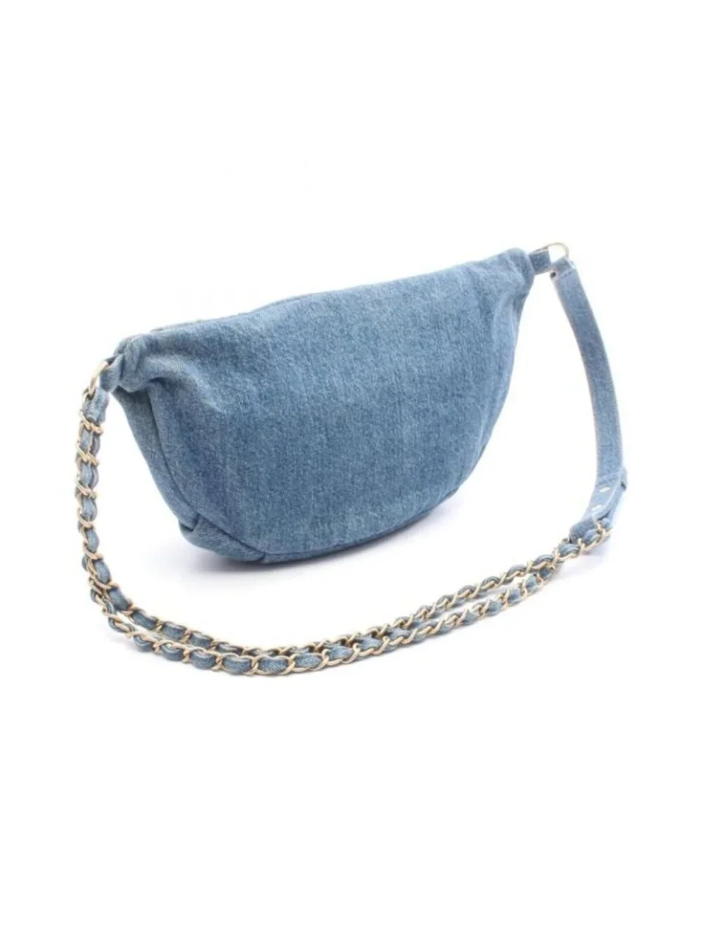 Chanel Waist Bag Body Denim Blue Coco Charm - Picture 2 of 7